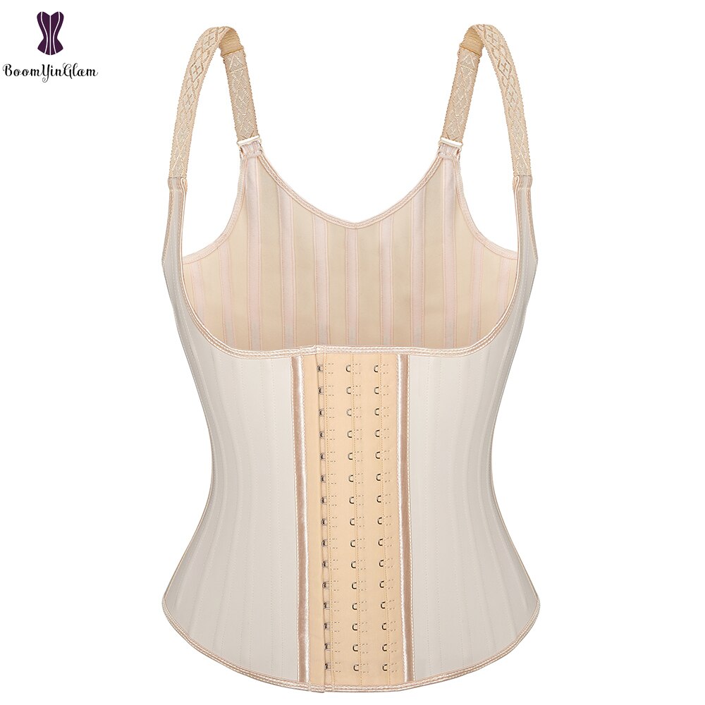 Gilet Minceur en Latex avec Ceinture de Maintien de la Posture et Gaines de Ventre en Acier désossé pour une Silhouette Parfaite