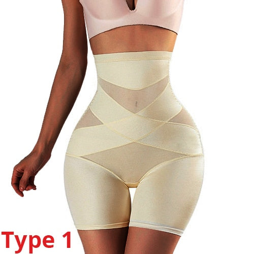 Culotte Taille Haute Pour Femmes, Sous-vêtement Gainant, Ventre Plat, Amincissant