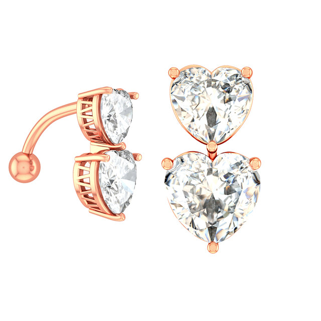 Piercing Pour Le Nombril, Bijou En Acier Chirurgical 316l Et Zircon Cubique, 10 Modèles, 14g - Bijoux De Corps