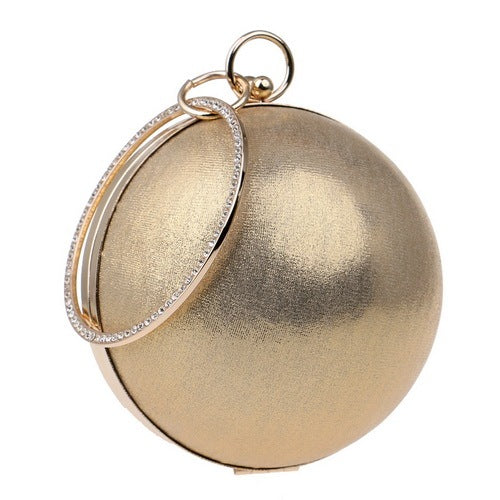 Sac À Main De Soirée Pour Femmes Avec Strass, À Bandoulière Avec Chaîne Design Boules