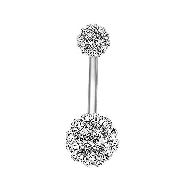 Piercing Pour Le Nombril, Bijou En Acier Chirurgical 316l Et Zircon Cubique, 10 Modèles, 14g - Bijoux De Corps