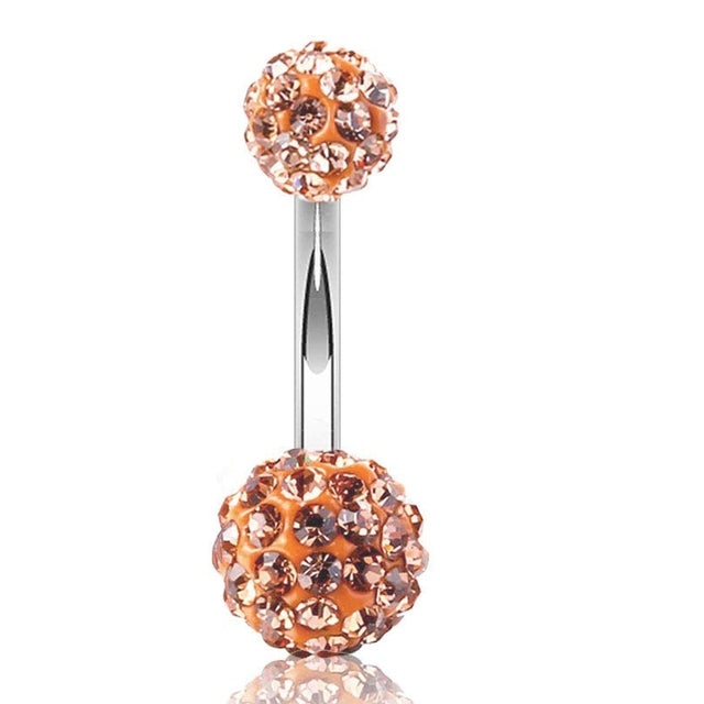 Piercing Pour Le Nombril, Bijou En Acier Chirurgical 316l Et Zircon Cubique, 10 Modèles, 14g - Bijoux De Corps