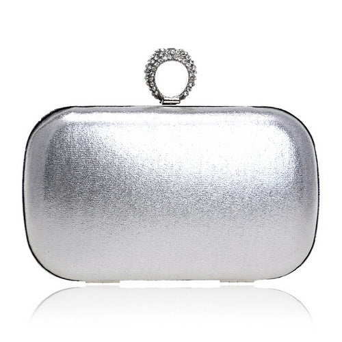 Sac À Main De Soirée Pour Femmes Avec Strass, À Bandoulière Avec Chaîne Design Boules