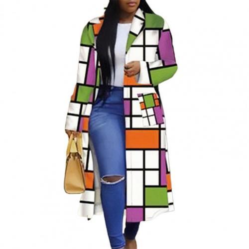 Veste trench longue africain femmes à manches longues impression ,Taille S à 5XL |