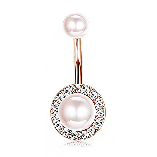 Piercing Pour Le Nombril, Bijou En Acier Chirurgical 316l Et Zircon Cubique, 10 Modèles, 14g - Bijoux De Corps