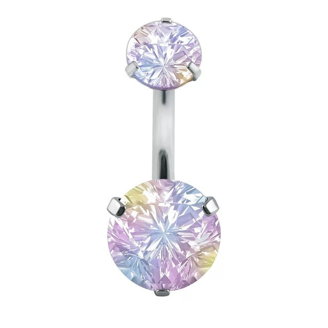 Boucle D'oreille Et De Nombril En Acier Cristal, Piercing, En Forme De Cœur, Bijoux, Sexy, Pour Le Corps, 1 Pièce - Bijoux De Corps