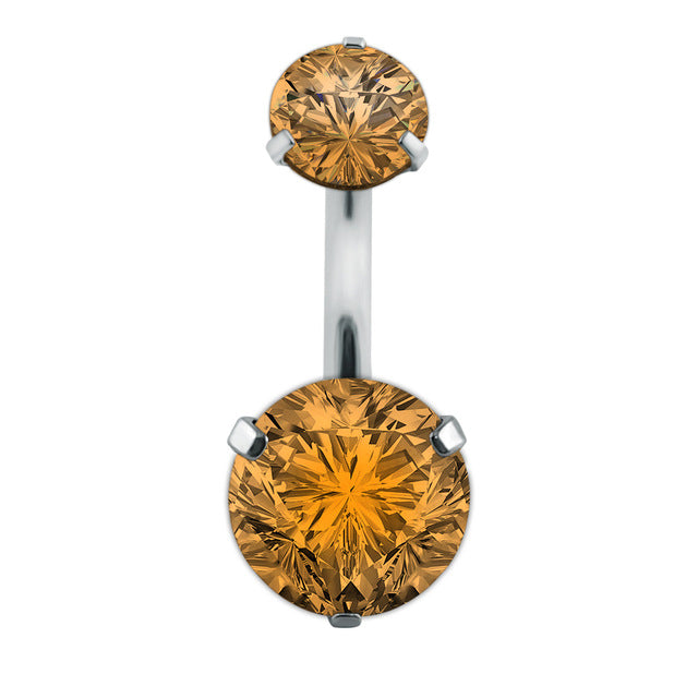 Boucle D'oreille Et De Nombril En Acier Cristal, Piercing, En Forme De Cœur, Bijoux, Sexy, Pour Le Corps, 1 Pièce - Bijoux De Corps