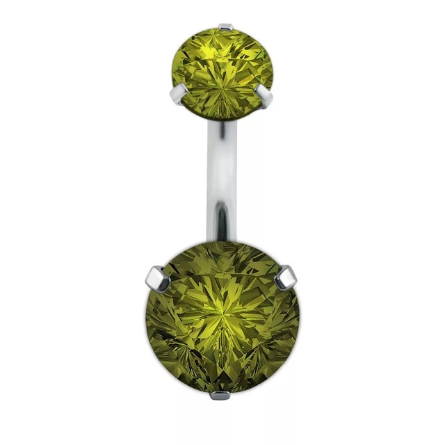 Boucle D'oreille Et De Nombril En Acier Cristal, Piercing, En Forme De Cœur, Bijoux, Sexy, Pour Le Corps, 1 Pièce - Bijoux De Corps
