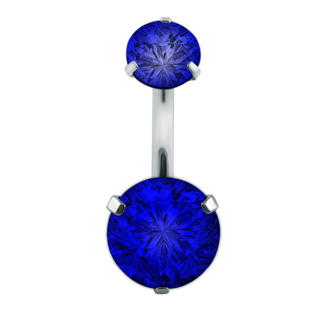 Boucle D'oreille Et De Nombril En Acier Cristal, Piercing, En Forme De Cœur, Bijoux, Sexy, Pour Le Corps, 1 Pièce - Bijoux De Corps