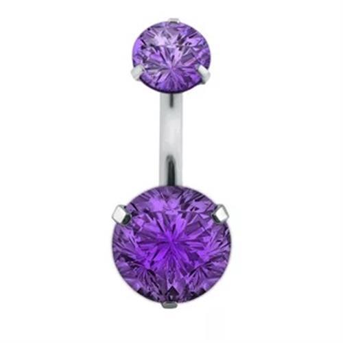 Boucle D'oreille Et De Nombril En Acier Cristal, Piercing, En Forme De Cœur, Bijoux, Sexy, Pour Le Corps, 1 Pièce - Bijoux De Corps