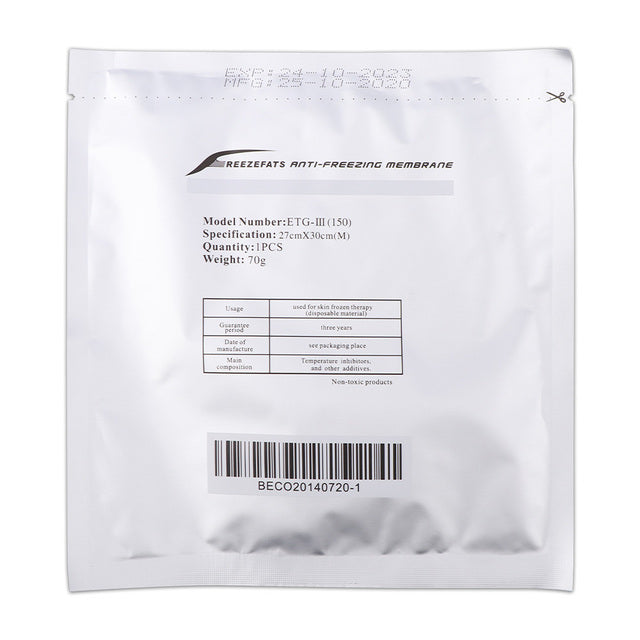 Membranes Antigel, 110/70/60/40g, 10/5 Pièces, Pour Cryo lipolyse, Machine Lipo Amincissante.