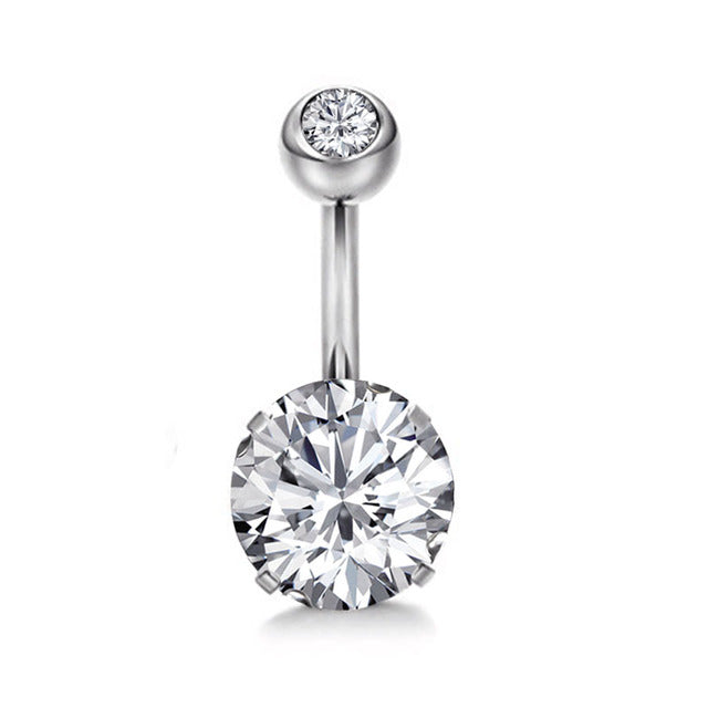 Piercing Pour Le Nombril, Bijou En Acier Chirurgical 316l Et Zircon Cubique, 10 Modèles, 14g - Bijoux De Corps