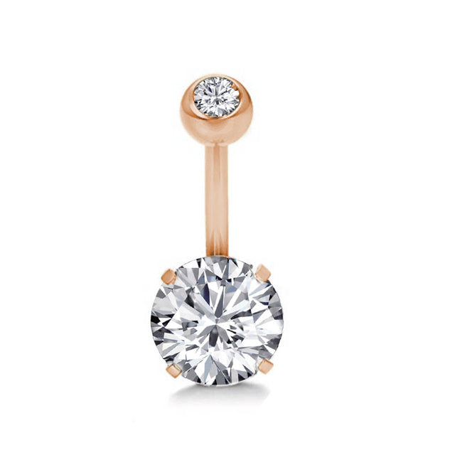 Piercing Pour Le Nombril, Bijou En Acier Chirurgical 316l Et Zircon Cubique, 10 Modèles, 14g - Bijoux De Corps