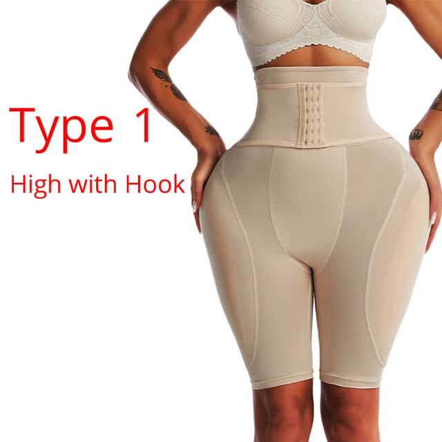 Gaine rehausseur de fesses, short intégré de coussinets de hanche, taille haute, sous vêtements façonnant les hanches