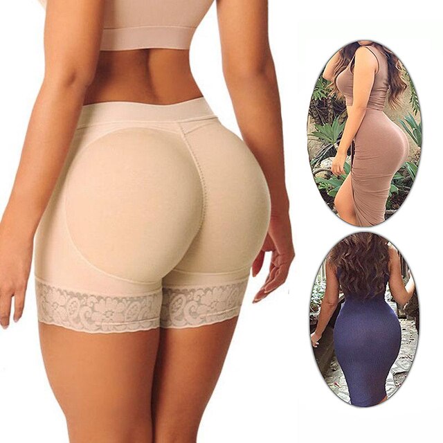 Culotte rembourrage fesse, gaine amincissante pour femme 
Sous-vêtement rehausseur de fesses.