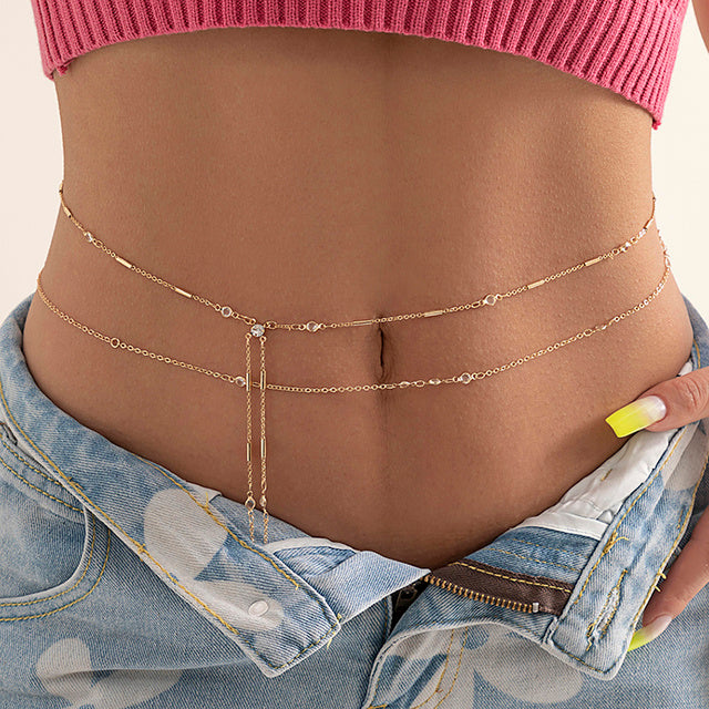 Chaîne de Taille Sexy pour Femme, Bijoux Vintage 
Pour la Plage et Vacances, Collection Printemps Été.