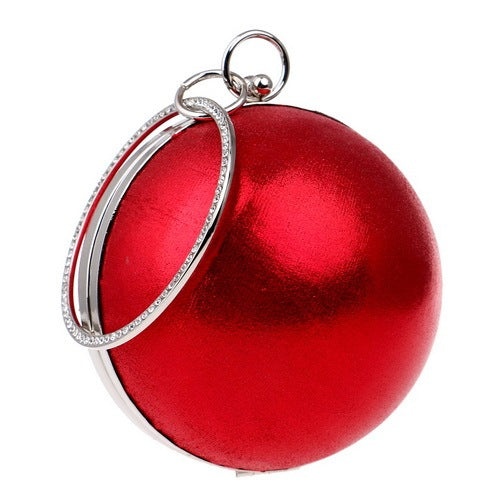 Sac À Main De Soirée Pour Femmes Avec Strass, À Bandoulière Avec Chaîne Design Boules