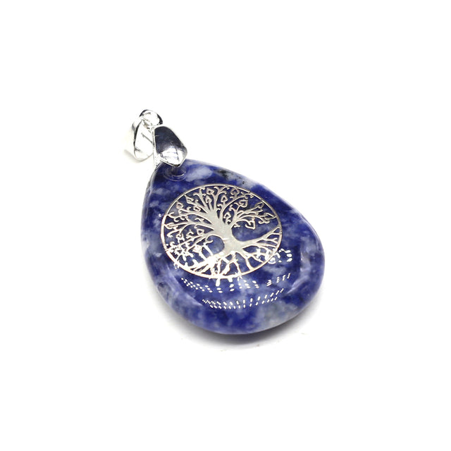 Pendentif en Pierre Naturelle des Sept Chakras, Collier Rétro, Cadeau Exécutif, 25x32mm .