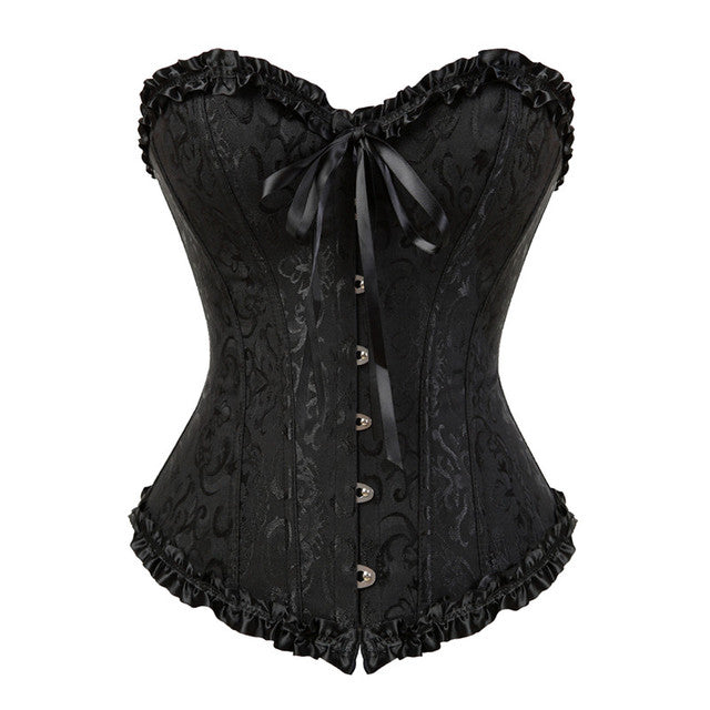 Ensemble Corset Sexy Grande Taille Et Jupe Tutu Pour Femme, Costume Sur Buste Burlesque, Style Victorien .