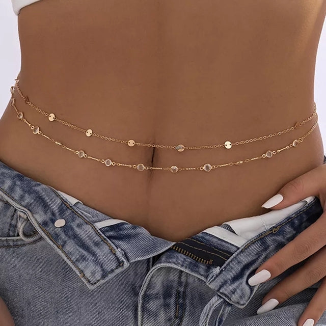 Chaîne de Taille Sexy pour Femme, Bijoux Vintage 
Pour la Plage et Vacances, Collection Printemps Été.