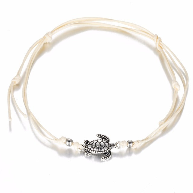 Bracelets De Cheville Vintage En Perles De Conque Pour Femmes.