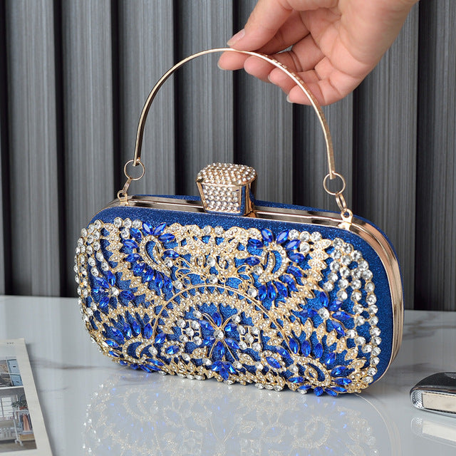 Pochette De Soirée En Diamant Pour Femmes, À Chaîne Pour Épaule