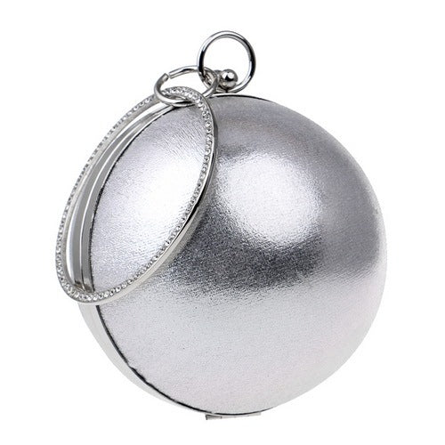 Sac À Main De Soirée Pour Femmes Avec Strass, À Bandoulière Avec Chaîne Design Boules