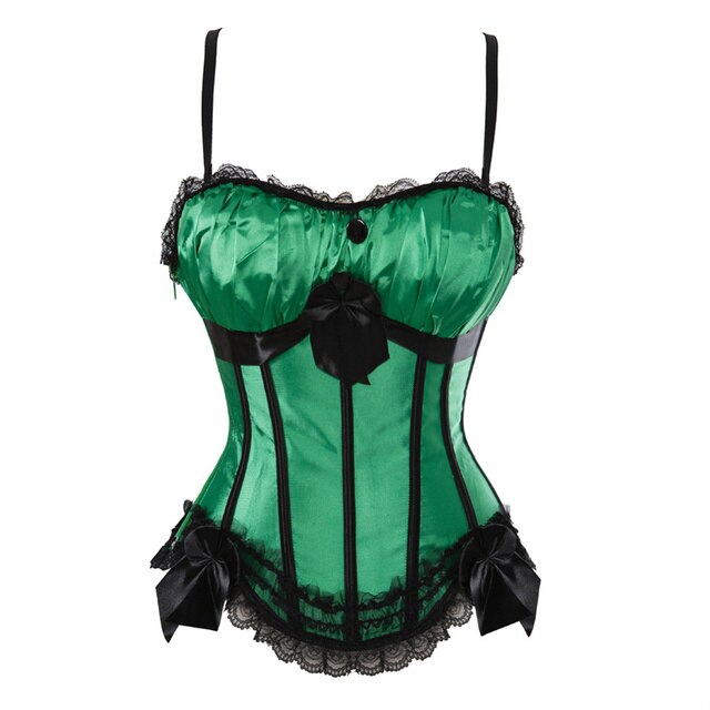 Corset Noir À Bretelles Pour Femmes, Grande Taille, Motif Floral, Fermeture Éclair, Top Gothique, Steampunk