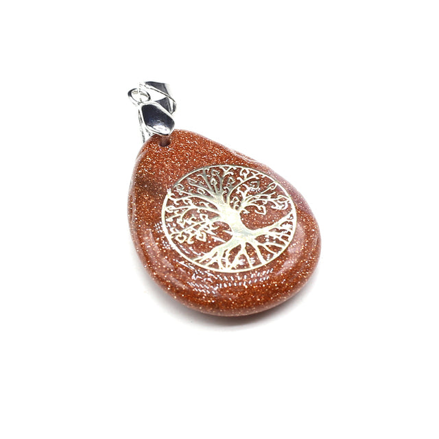 Pendentif en Pierre Naturelle des Sept Chakras, Collier Rétro, Cadeau Exécutif, 25x32mm .