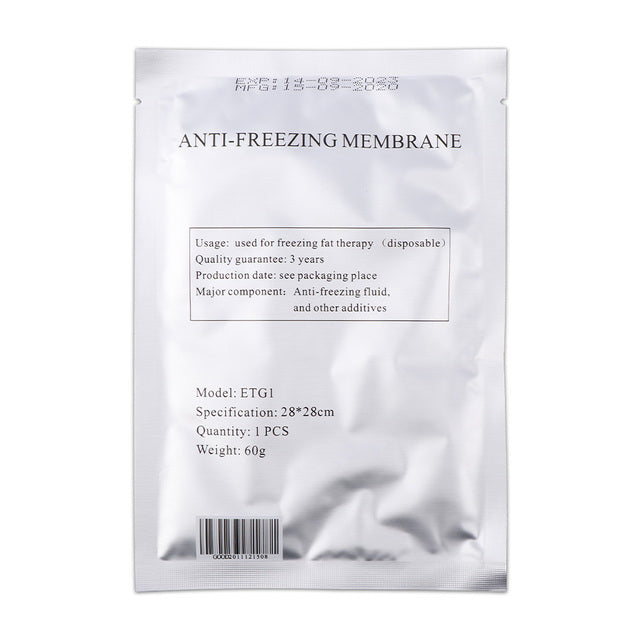 Membranes Antigel, 110/70/60/40g, 10/5 Pièces, Pour Cryo lipolyse, Machine Lipo Amincissante.