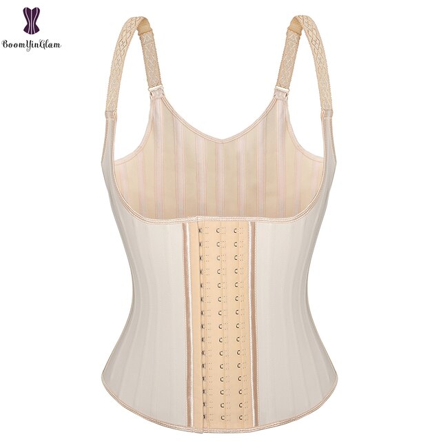Gilet Minceur en Latex avec Ceinture de Maintien de la Posture et Gaines de Ventre en Acier désossé pour une Silhouette Parfaite