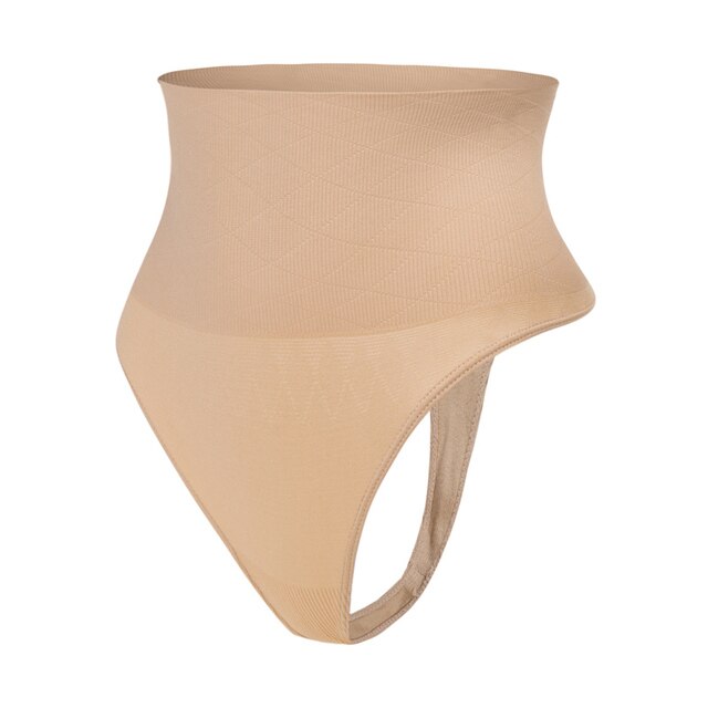 String gainant taille haute pour femmes, sous vêtement amincissant et rehausse les fesses.