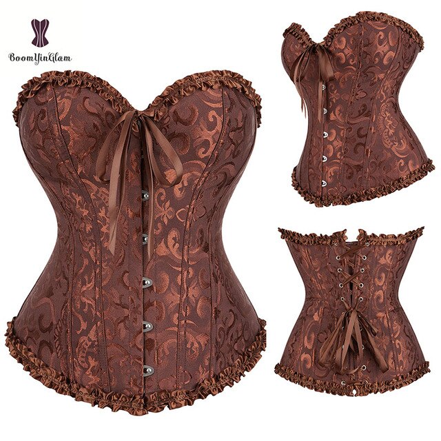 Corset Moulant En Dentelle Pour Femmes, Lingerie Sexy, Corset Plissé, Taille Xs-6xl 810 # - Bustiers Et Corsets