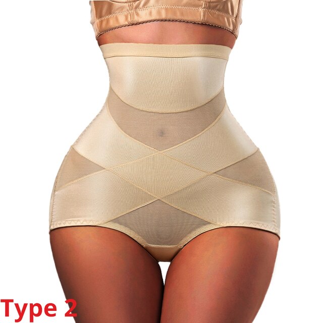 Culotte Taille Haute Pour Femmes, Sous-vêtement Gainant, Ventre Plat, Amincissant