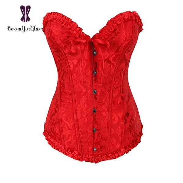Corset Moulant En Dentelle Pour Femmes, Lingerie Sexy, Corset Plissé, Taille Xs-6xl 810 # - Bustiers Et Corsets