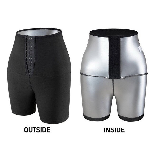 Short et legging de sudation taille haute pour femmes, grande taille
