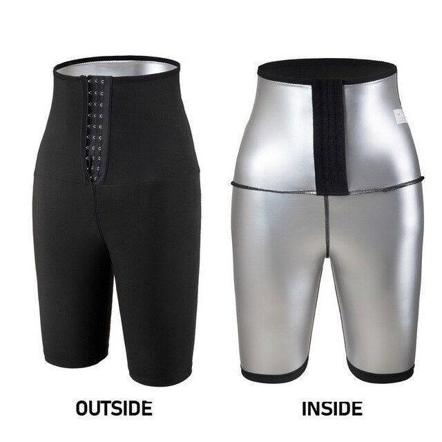 Short et legging de sudation taille haute pour femmes, grande taille