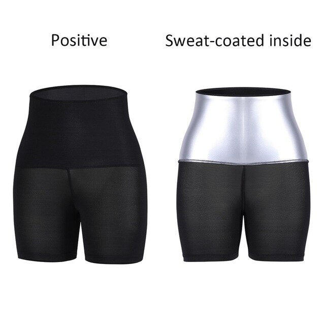 Short et legging de sudation taille haute pour femmes, grande taille