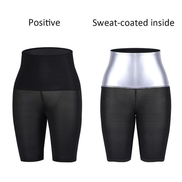 Short et legging de sudation taille haute pour femmes, grande taille