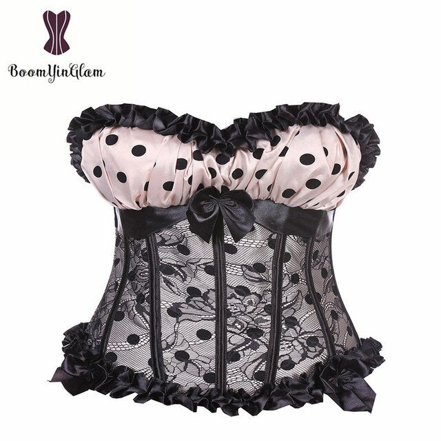 Corset en dentelle rembourré pour femmes, vêtement modelant le corps, grande taille.