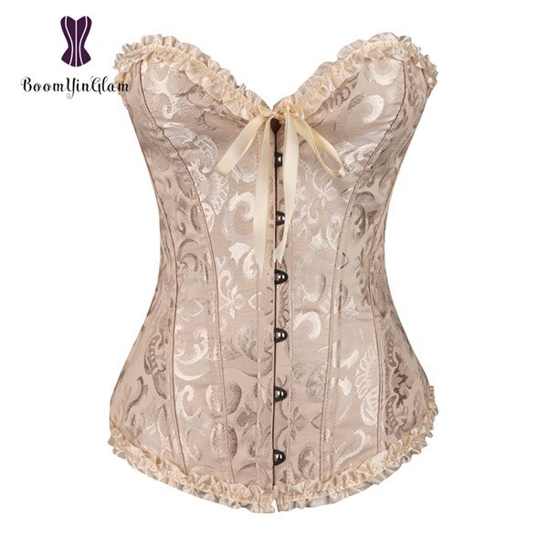 Corset Moulant En Dentelle Pour Femmes, Lingerie Sexy, Corset Plissé, Taille Xs-6xl 810 # - Bustiers Et Corsets