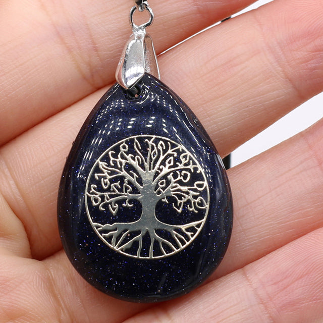 Pendentif en Pierre Naturelle des Sept Chakras, Collier Rétro, Cadeau Exécutif, 25x32mm .